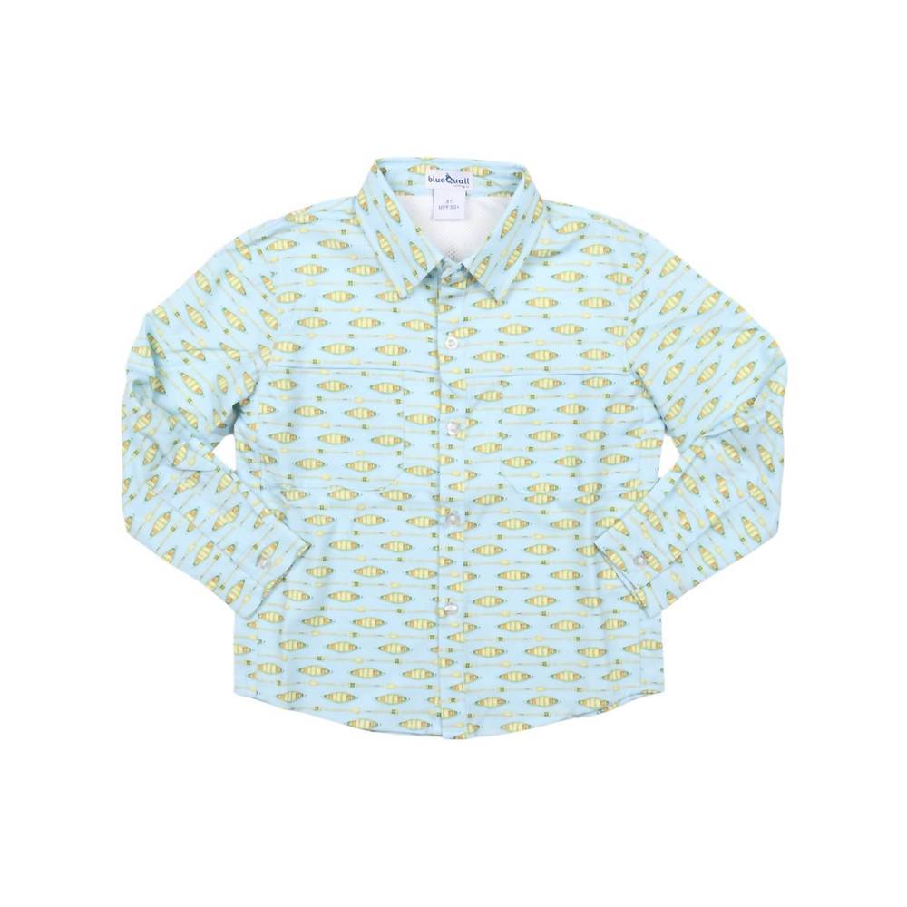 NEW BLUE QUAIL CLOTHING CO. bopy's everyday shirt in blue